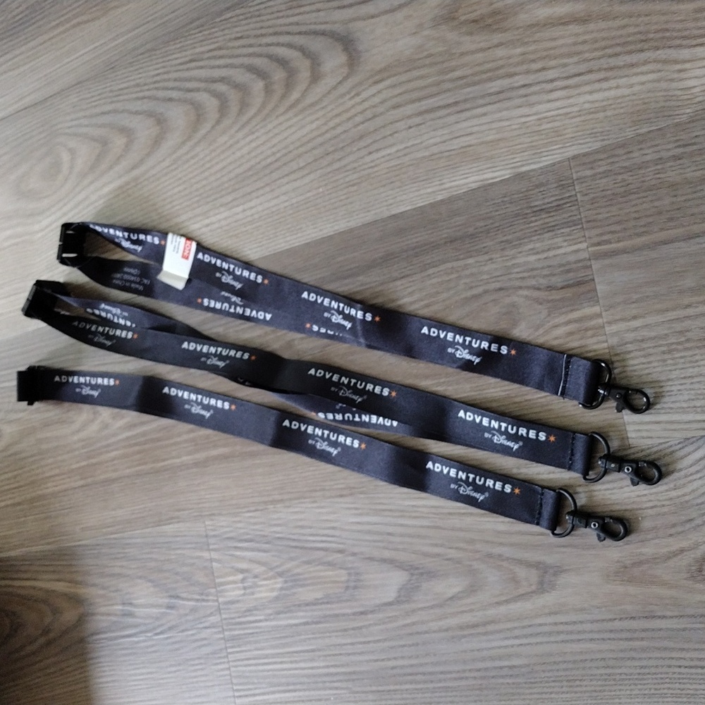 Adventures by Disney Lot of 3 Used Pin Lanyards
